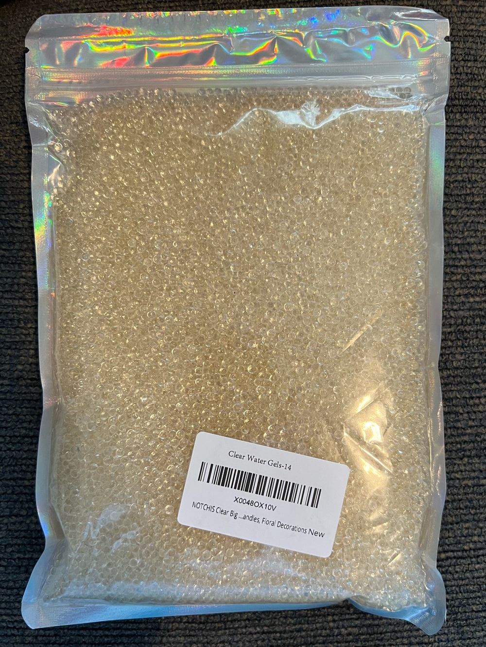 Clear Water Gel Beads - 140,000 Decorative Floral Water Beads NWT